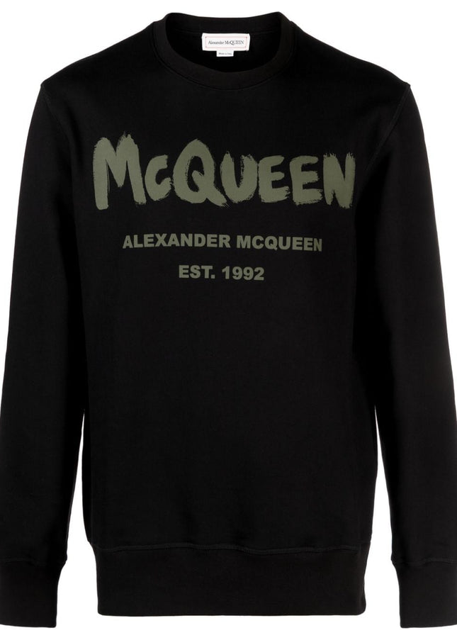 Alexander McQueen Sweaters Black