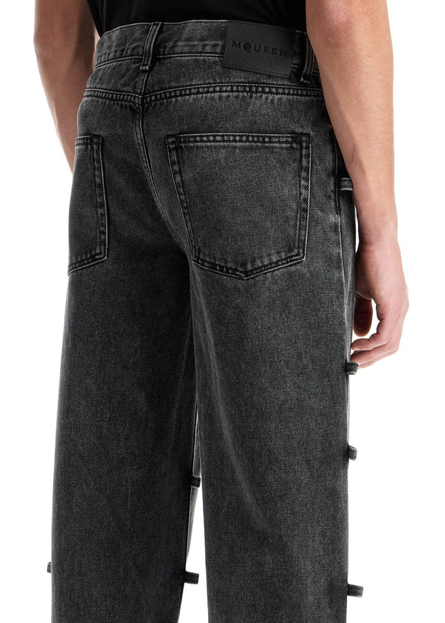 Alexander Mcqueen baggy jeans with knotted detail