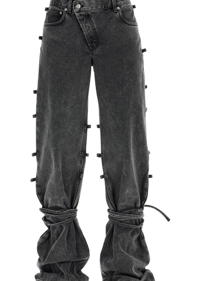 Alexander Mcqueen baggy jeans with knotted detail