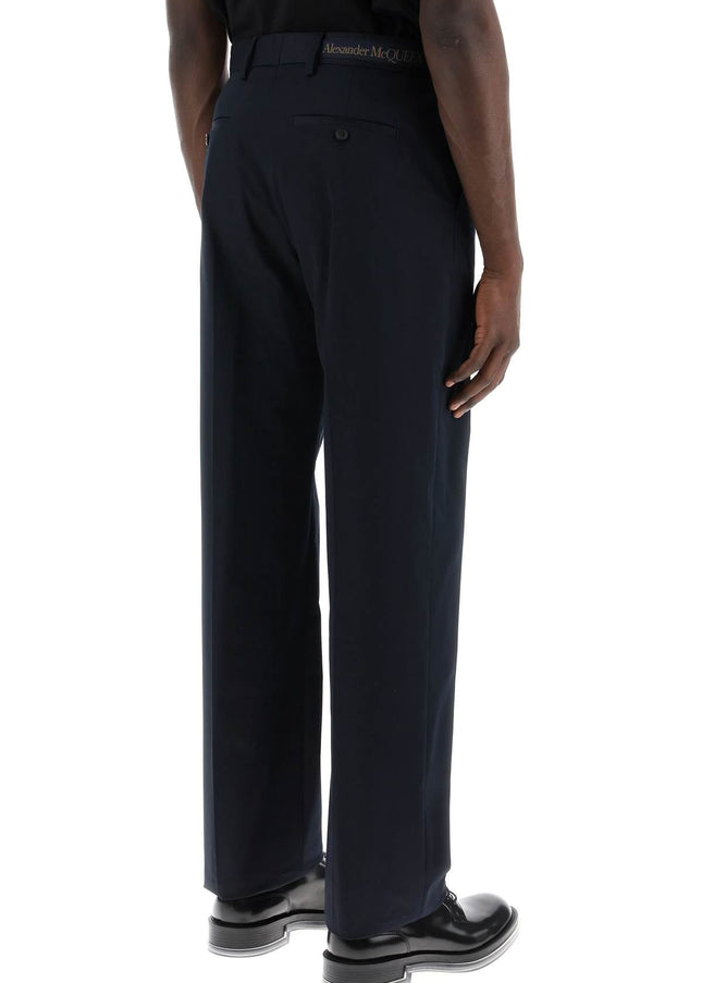 Alexander Mcqueen chino pants with logo lettering on the