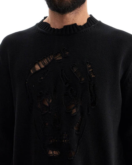 Alexander Mcqueen 'distressed skull print pul