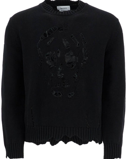 Alexander Mcqueen 'distressed skull print pul