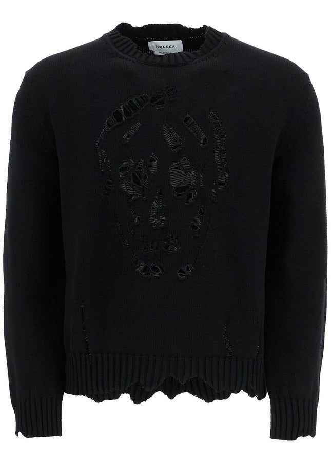 Alexander Mcqueen 'distressed skull print pul