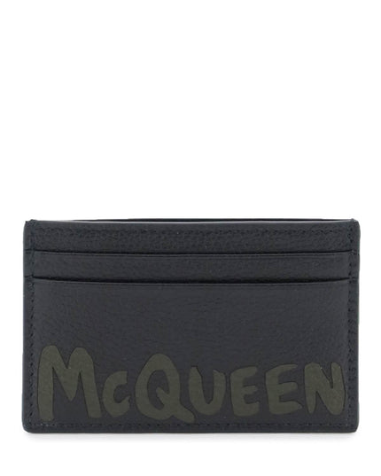 Alexander Mcqueen graffiti cardholder