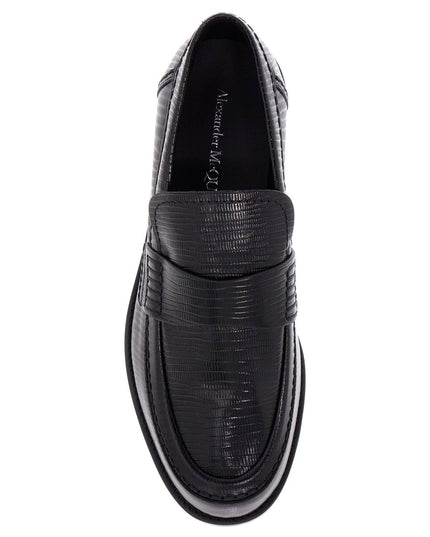 Alexander Mcqueen leather jupiter loafers for