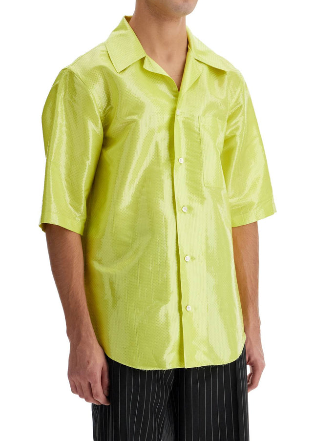 Alexander Mcqueen short-sleeved canvas tarp shirt.