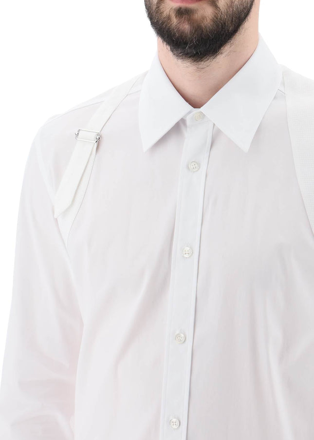 Alexander Mcqueen stretch cotton harness shirt