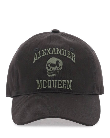 Alexander Mcqueen varsity skull baseball cap