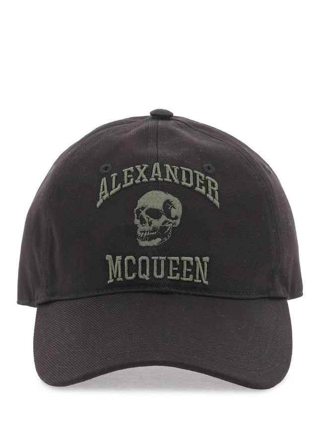 Alexander Mcqueen varsity skull baseball cap