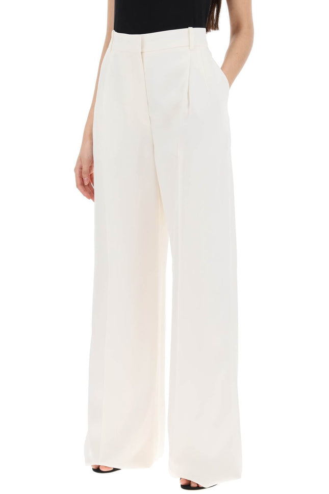 Alexander mcqueen double pleated palazzo pants-Pants-Alexander McQueen-42-White-Urbanheer