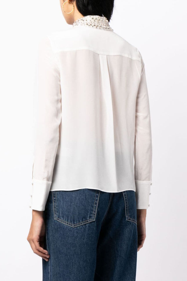 Alice + Olivia Shirts White-women > clothing > shirts-Alice + Olivia-Urbanheer