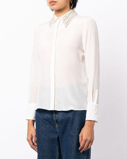 Alice + Olivia Shirts White-women > clothing > shirts-Alice + Olivia-Urbanheer