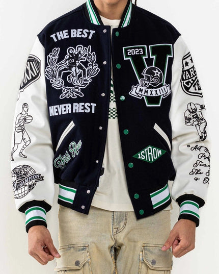 All Field the Best Never Rest Varsity Jacket