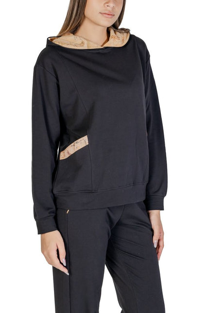 Alviero Martini Prima Classe Black Cotton Sweater