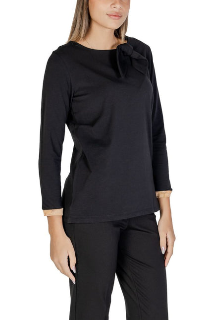 Alviero Martini Prima Classe Black Cotton Tops & T-Shirt