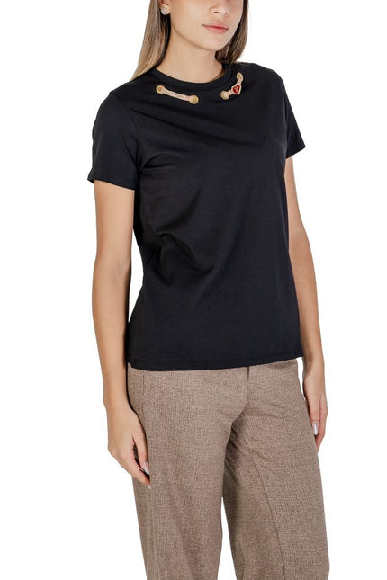 Alviero Martini Prima Classe Black Cotton Tops & T-Shirt