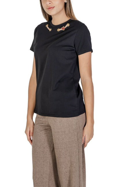 Alviero Martini Prima Classe Black Cotton Tops & T-Shirt