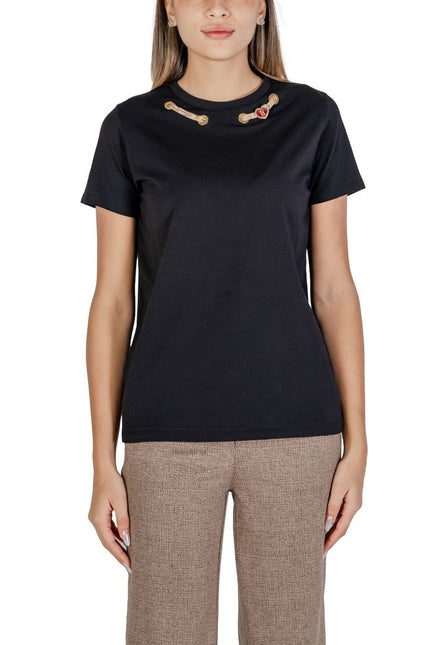 Alviero Martini Prima Classe Black Cotton Tops & T-Shirt