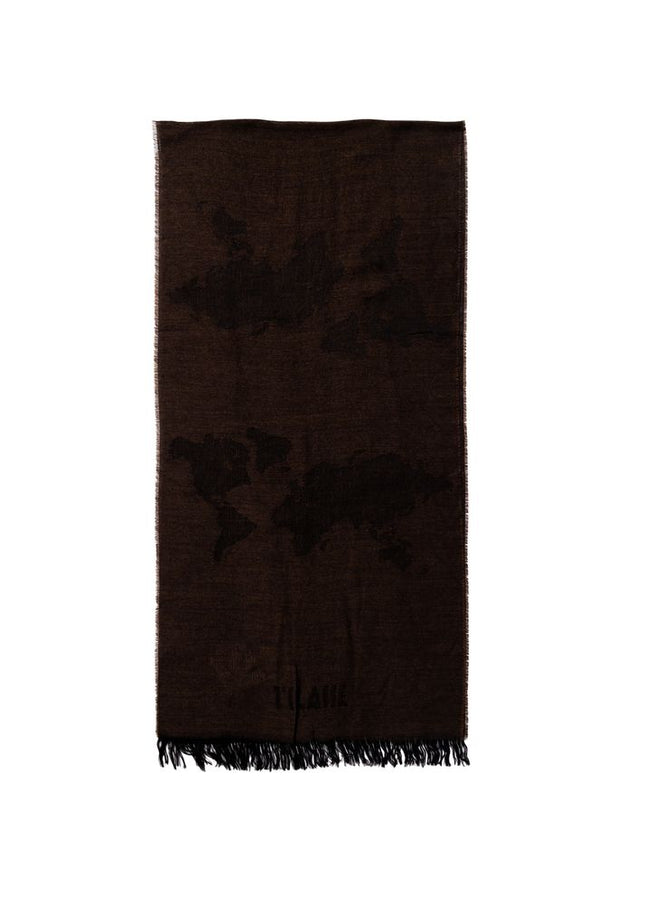 Alviero Martini Prima Classe Brown Viscose Scarf