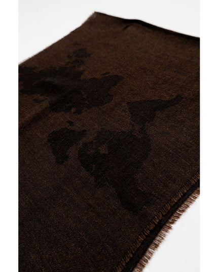 Alviero Martini Prima Classe Brown Viscose Scarf