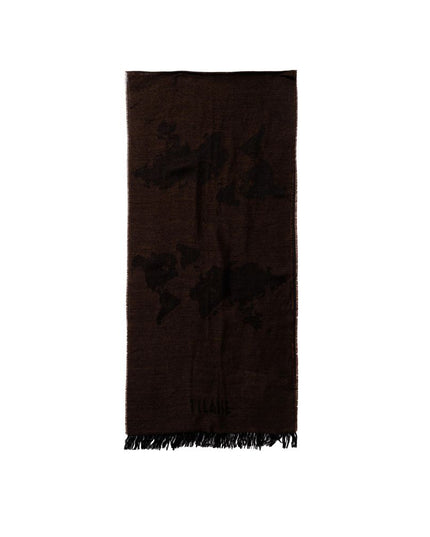 Alviero Martini Prima Classe Brown Viscose Scarf