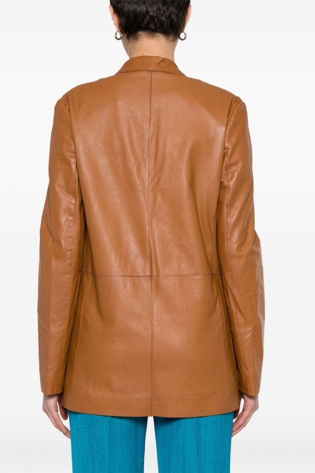 Alysi Jackets Leather Brown