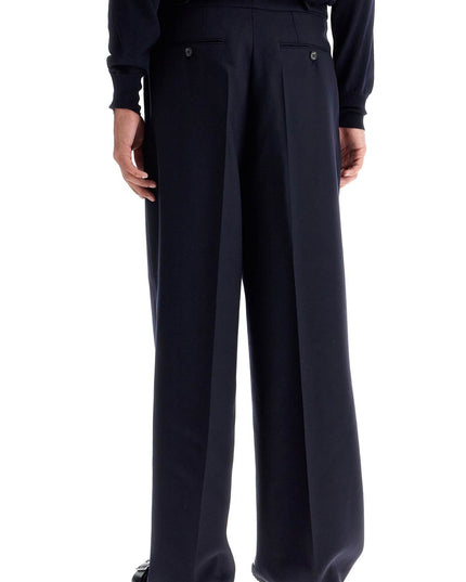 Ami Alexandre Matiussi large fit wool gabardine trousers