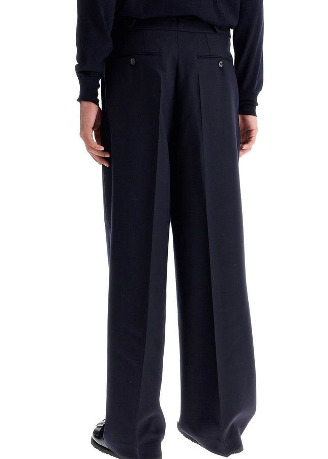 Ami Alexandre Matiussi large fit wool gabardine trousers