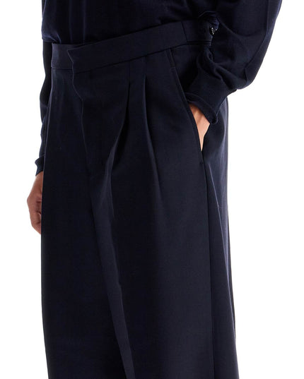 Ami Alexandre Matiussi large fit wool gabardine trousers