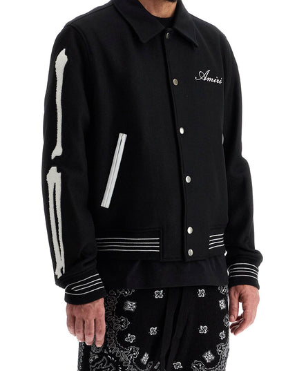 Amiri bones varsity jacket