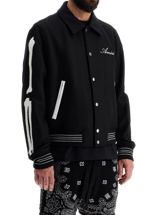 Amiri bones varsity jacket