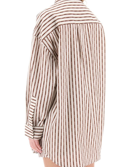 Amiri striped maxi shirt