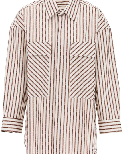 Amiri striped maxi shirt