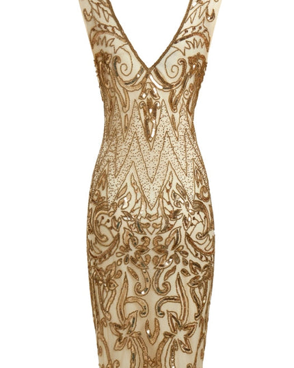 Angie Gold Flapper Party Dress