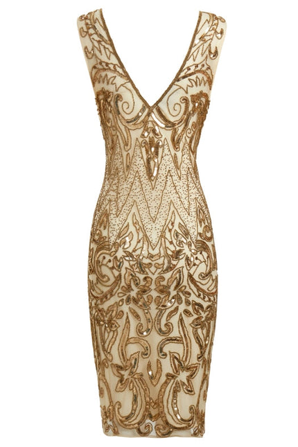 Angie Gold Flapper Party Dress