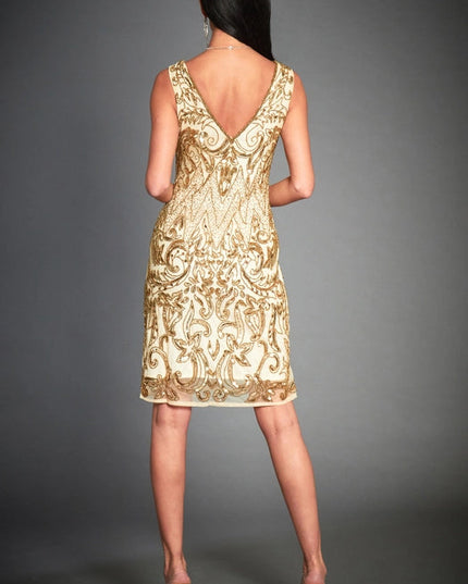 Angie Gold Flapper Party Dress