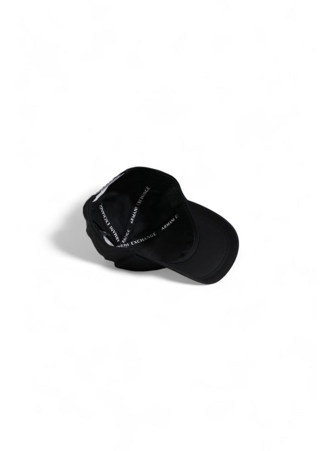 Armani Exchange Black Cotton Hats & Cap