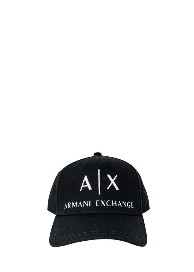 Armani Exchange Black Cotton Hats & Cap