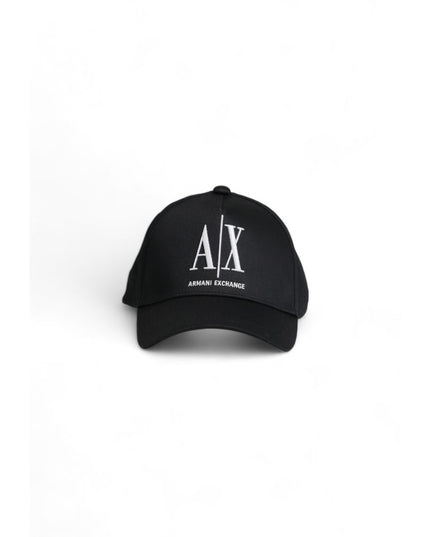 Armani Exchange Black Cotton Hats & Cap