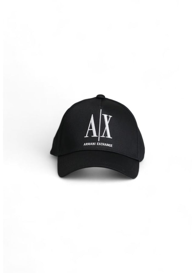 Armani Exchange Black Cotton Hats & Cap