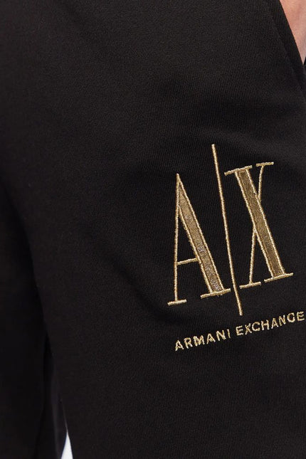 Armani Exchange Black Cotton Jeans & Pant