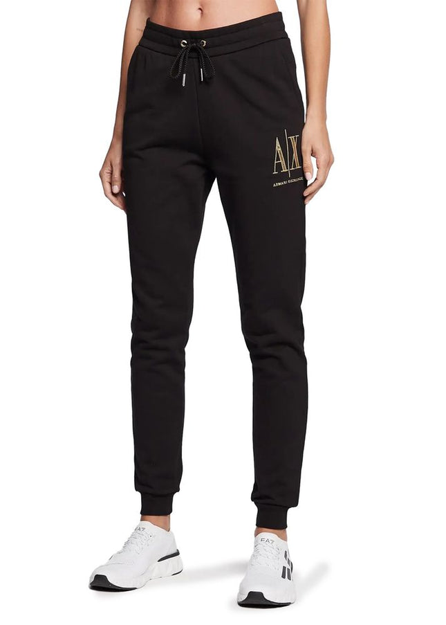 Armani Exchange Black Cotton Jeans & Pant