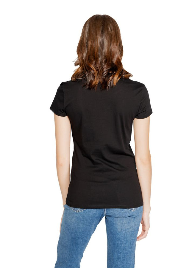 Armani Exchange Black Cotton Tops & T-Shirt