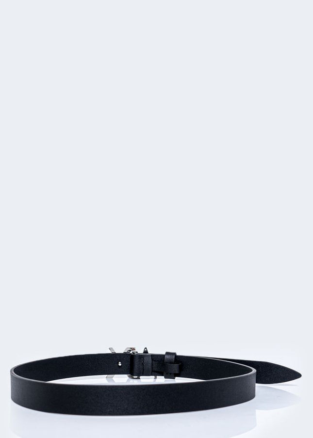 Armani Exchange Black Leather Belt