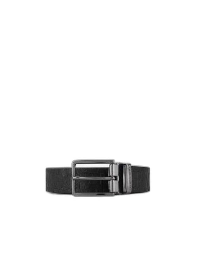 Armani Exchange Black Polyester Belt