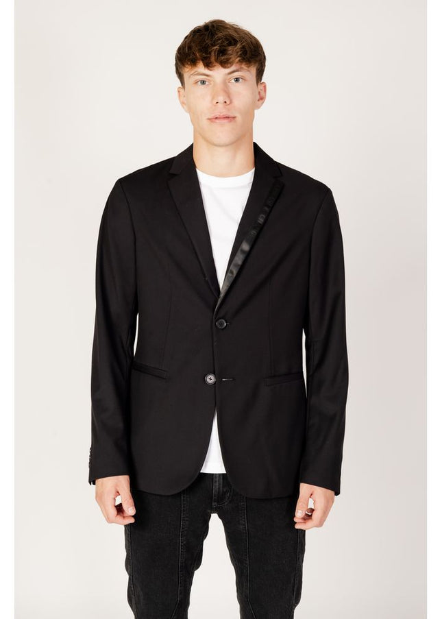 Armani Exchange Black Polyester Blazer