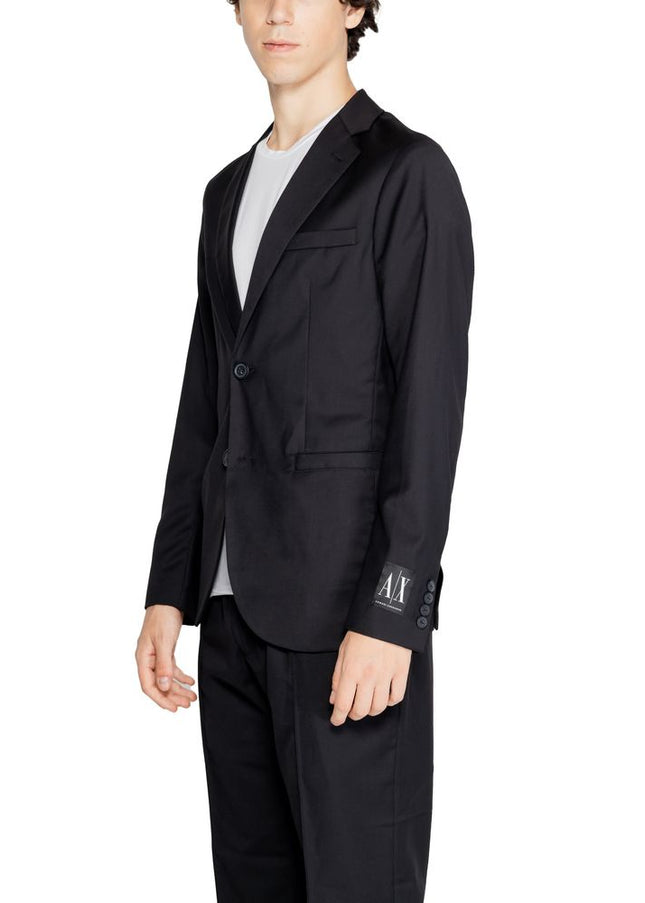 Armani Exchange Black Polyester Blazer