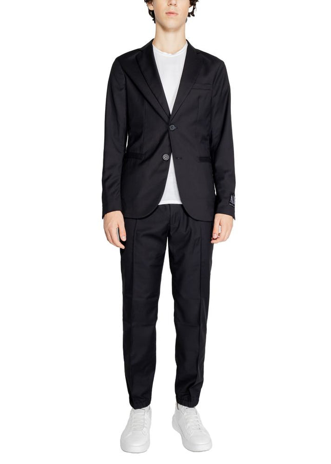 Armani Exchange Black Polyester Blazer