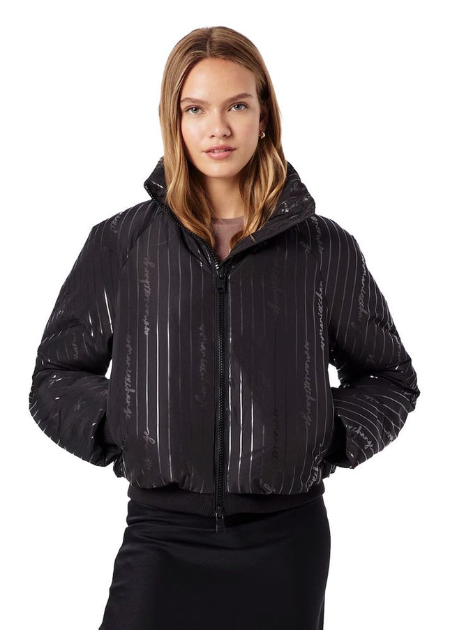 Armani Exchange Black Polyester Jackets & Coat