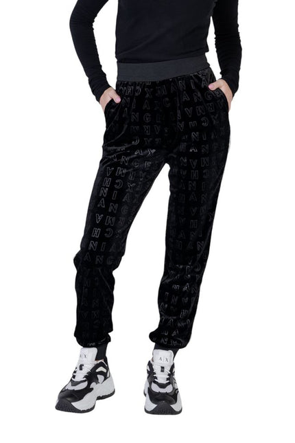 Armani Exchange Black Polyester Jeans & Pant